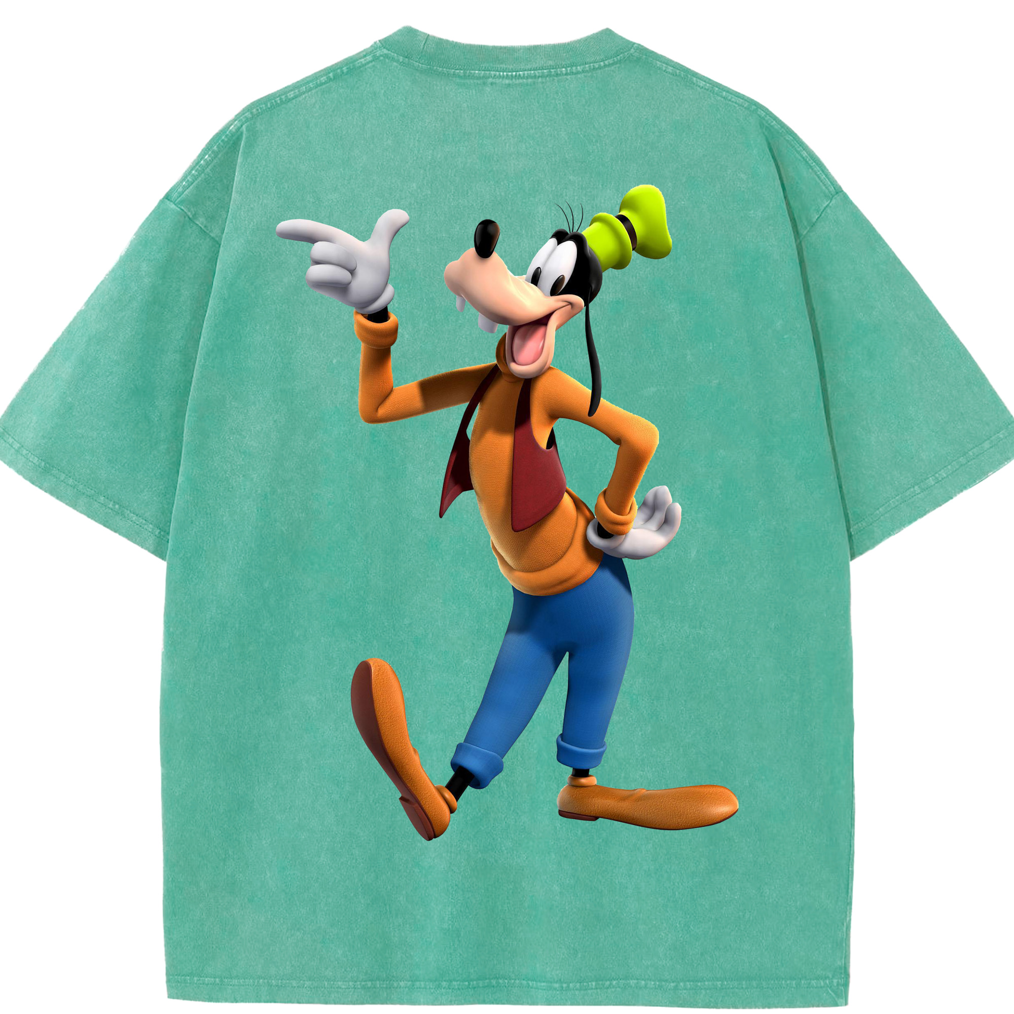 （画像用） ミッキーマウス Mickey Mouse 綿100% ヴィンテージ風 半袖Tシャツ（背面プリント）